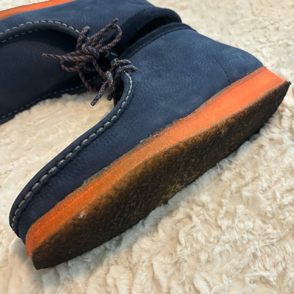 😷 Mf Doom X Clarks Wallabee Boot (Navy) Men’s 9 Wmns 10.5 RARE 😷 - Picture 9 of 15